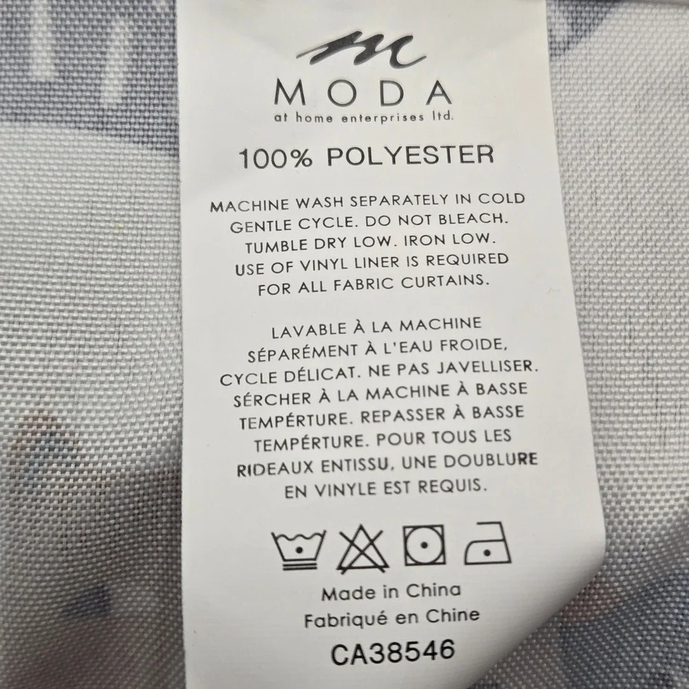Moda at Home Cat Print Fabric Shower Curtain Multi Color 71x71 Polyester